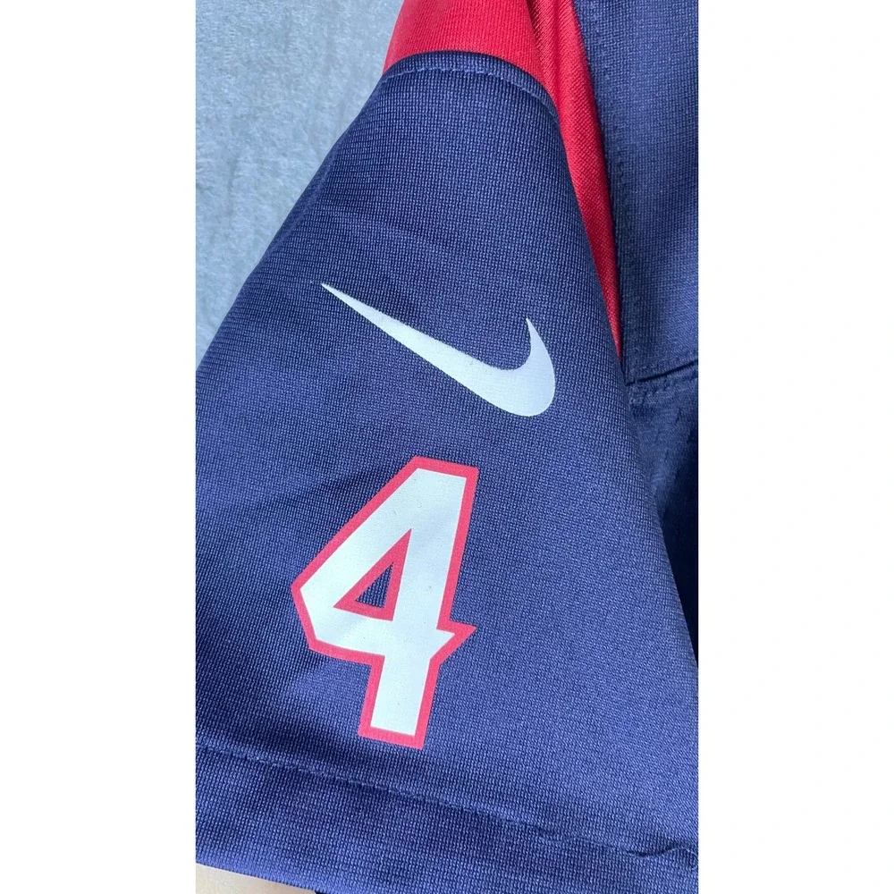 Nike Houston Texans Jersey Kids XL Blue Excellent Deshaun Watson 4 NFL Football